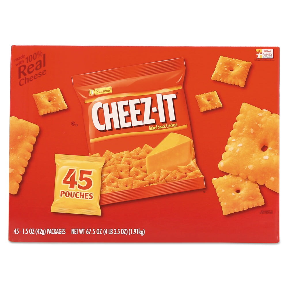 Sunshine 2410010201 1.5 oz. Pack Cheez-it Crackers - Original (45 /Carton)
