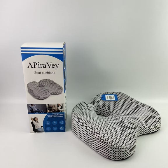 APiraVey Seat cushions,Seat Cushion for Long Sitting, Cooling Gel Memory Foam Seat Cushion - Back, Car Seat, Wheelchair Sitting Cushion (Grey)