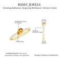 thumbnail image 5 of Rosec Jewels Natural Citrine Promise Ring - 1/2 Carat - Yellow Citrine Diamond Ring for Women - 5X7 mm Pear Shape - AAA Quality, 18K Yellow Gold, US 5.00, 5 of 8