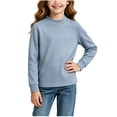 thumbnail image 6 of YUANxueke Boys Cotton Tee Shirts Casual Long Sleeve Crewneck Basic Solid Color Soft Comfy T-shirts for 4-16 Years, 6 of 8