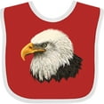 thumbnail image 3 of Inktastic Bald Eagle Boys or Girls Baby Bib, 3 of 4
