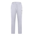 thumbnail image 4 of Pantalones deportivos de moda para hombre, con cordón ajustable, ajustados, elásticos, con cremallera invisible, elásticos, de poliéster y algodón., 4 of 7