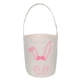 thumbnail image 1 of DBSFVPUS Panier de Décoration en Tissu de Résurrection en Solde Panier de Rangement avec Nœud en Forme de Lapin Baril Portable, 1 of 4