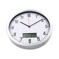 thumbnail image 3 of GOOHOCHY Wall Clock with Temperature Glass Round for Outdoor Use 1PC, 3 of 8