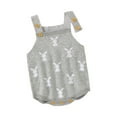 thumbnail image 3 of Jxzom Baby Girl Boy Easter Bunny Romper Clothes Knitted Suspender Jumpsuit One Piece Bodysuit My 1st Easter Outfit, 3 of 7