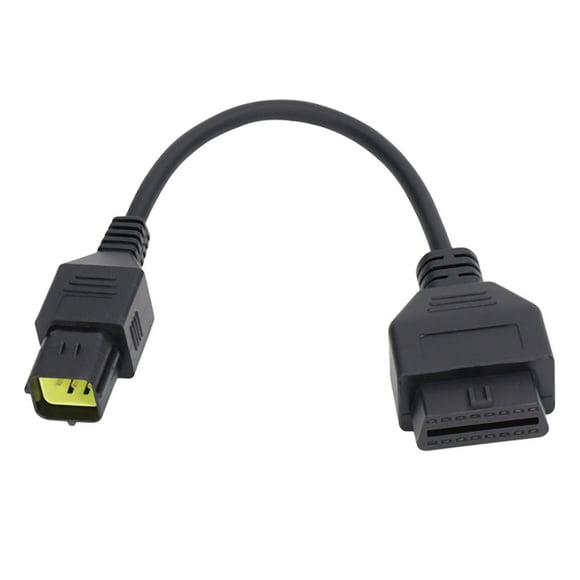OBD2 Diagnostic Adaptor, Reliable Universal Practical Abrasion Resistant 6 Pin OBD2 Scanner Cable  For Motorcycle