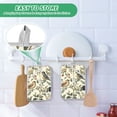 thumbnail image 4 of Yayeee Pot Holders Kitchen Heat Resistant with Pocket 7"x9.8" Cotton Oven Cooking Hot Pads, Green Birds, 4 of 7