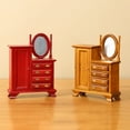 thumbnail image 4 of Joernso Doll House Mini Dresser Vintage Miniature Dresser with Drawers Mini Furniture Dressing Table for Doll House Bedroom Decor, 4 of 8