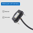 thumbnail image 4 of 3 Led Placa trasera Freno Luz Mini Motocicleta Licencia Pl, 4 of 6