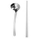 thumbnail image 1 of 1 Juego de palillos y cucharas de acero inoxidable, vajilla familiar, cubiertos para el hogar HOMEMAXS 13730810-MX, 1 of 6