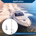 thumbnail image 2 of Unique Bargains Fuel Sending Unit and Gauge Kit Boat Fuel Sending Unit Marine Fuel Sender Unit Metal 29.53" 1 Set Silver Tone Black White 0-190 Ohm, 2 of 6