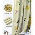 thumbnail image 3 of Yellow Lemons Blackout Curtains for Bedroom Living Room Darkening Curtains 90 Inch Cute Gnomes Summer Fruits Rustic Flowers Black Out Window Curtain Privacy Window Treatment Grommet Drapes 52"x90"x2, 3 of 9