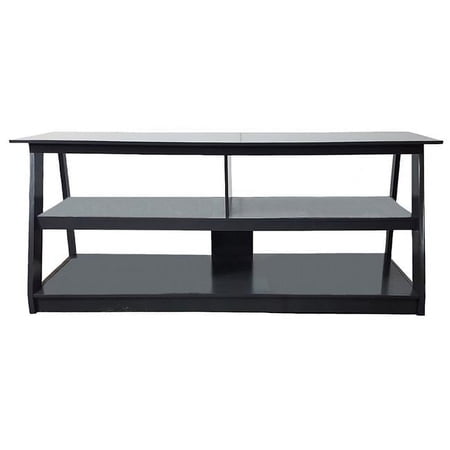 American Heartland 55 in. Poplar Open TV Cart, Grey