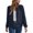 Navy, variant on Lightweight Zip Up Jackets for Women Long Sleeve Casual Plain Waffle Jacket Fall Coat Outerwear