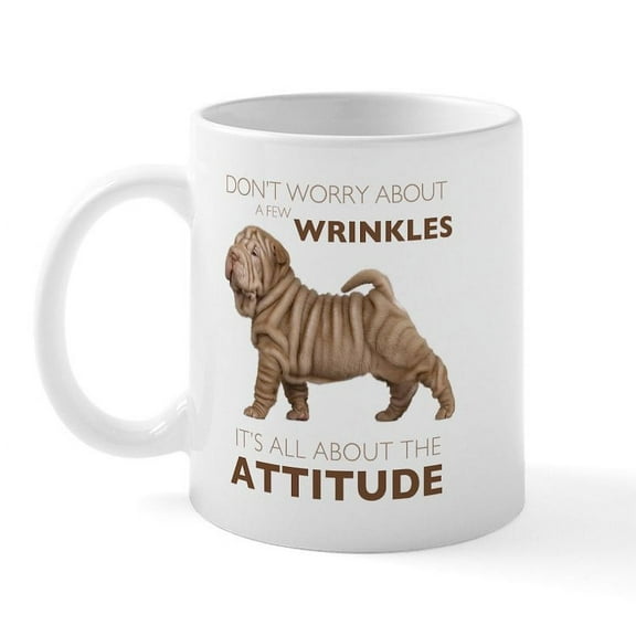 CafePress - Shar Pei Attitude Mug - 11 oz Ceramic Mug - Novelty Coffee Tea Cup