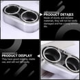 thumbnail image 2 of Auto Drink Bottle Holder for Car Use 2Pcs Silver ABS Durable, 2 of 4