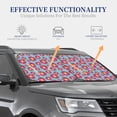 thumbnail image 3 of Kdxio Daisies Flowers Print 2-Piece Sun Shade Front Windshield - Foldable Car Front Window Sunshades for Most Sedans SUV Truck, 3 of 6