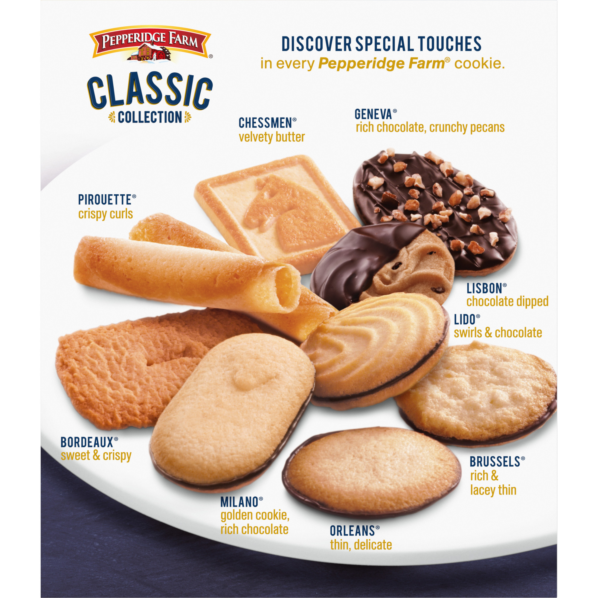 Pepperidge Farm Cookies Classic Collection, 9 Cookie Varieties, 13.25 oz. Box - image 5 of 8