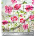 thumbnail image 3 of oneOone Viscose Chiffon Fabric Leaves & Flower Panel Decor Fabric Printed BTY 42 Inch Wide, 3 of 3