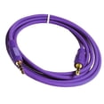 thumbnail image 1 of Gold Plated 3.5mm Plug Male to Male Stereo Auxiliary Aux Cord Cable (6ft) - Purple, 1 of 1