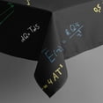 thumbnail image 5 of Math Equations Multicolor Formulas Black Pattern Square Tablecloth,Waterproof Square Table Cover,Wipeable Spillproof Washable Table Cover for Home Kitchen Party Decor 60"x60"(152x152cm), 5 of 6