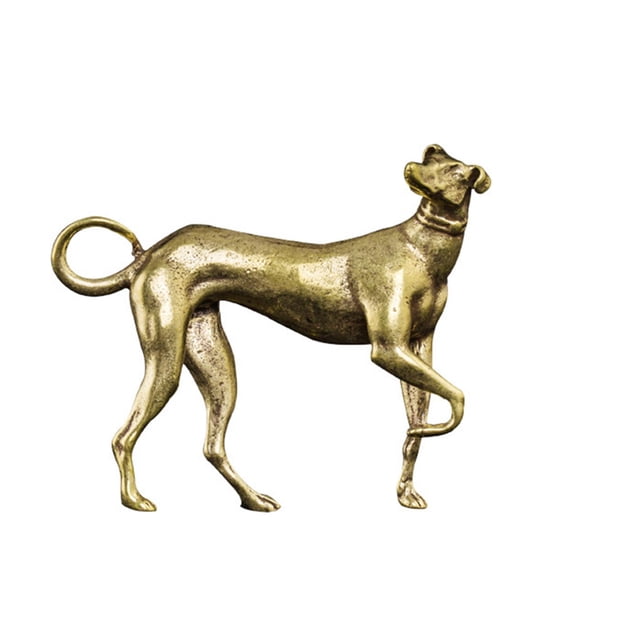 Ounissouiy Bonitos adornos de escritorio para perros, estatua de perros, figuritas decorativas delicadas a la moda, regalos de Navidad y cumpleaños, Decoración del hogar Ounissouiy HA077109-00B