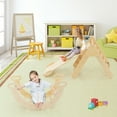 thumbnail image 2 of Costway 3-in-1 Kids Climber Set Toddler Wooden Play Arch with Sliding and Climbing Ramp, 2 of 10