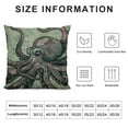 thumbnail image 5 of FUMJ Throw Pillow Case Cool Octopus  Square Cushion Cover Standard Pillowcase for Men Women Home Decorative Sofa Armchair Bedroom Livingroom, 5 of 5