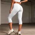 thumbnail image 7 of Costeam Womens High Waist Capri Yoga Pants Dual Side Phone Pockets Tummy Control 4 Way Stretch Non See Through Compression Athletic Workout Running Leggings, 7 of 7
