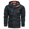 thumbnail image 2 of Suncoda Rain Jackets for Men Waterproof Windbreaker Jacket Mid-length Casual Outdoor Hooded Plus Size Jacket Spring And Autumn Clothes Ski Jackets For Men, 2 of 6
