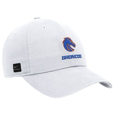 Men's Nike White Boise State Broncos 2025 On-Field Club Adjustable Hat