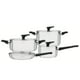 thumbnail image 1 of Batería Grano Baquelita Acero Inoxidable 4 Pzs Tramontina 65160/000​, 1 of 6