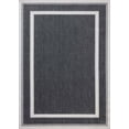 thumbnail image 2 of Indoor Outdoor Rug 5x8, Reversible, Loloi Easton Onyx / Ivory (5'3" x 7'6"), 2 of 7