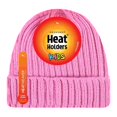 thumbnail image 2 of Heat Holders - Girls Thick Chunky Ribbed Beanie Hat with Bobble for Winter, 2 of 2
