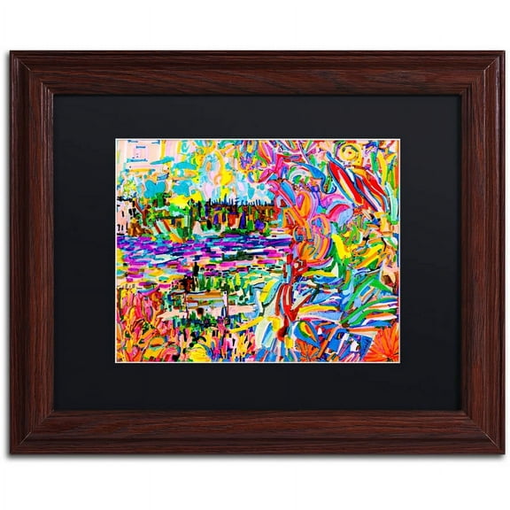 Trademark Fine Art "A Bouquet For Kitsilano" Canvas Art by Josh Byer, Black Matte, Wood Frame