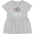 thumbnail image 3 of Inktastic My Great Uncle Loves Me Girls Baby Dress, 3 of 5