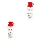 thumbnail image 3 of Bewildely Pequeña funda decorativa para botellas de vino de Feliz Navidad, bolsa de champán, decoración artística, herramienta de fiesta en No.01 2Conjunto, 3 of 6