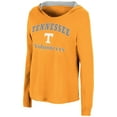 thumbnail image 2 of Women's Colosseum Tennessee Orange Tennessee Volunteers Catalina Hoodie Long Sleeve T-Shirt, 2 of 3