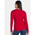 thumbnail image 4 of Time and Tru Women's Thermal Top with Long Sleeves, 2-Pack, Sizes XS-XXXL, 4 of 5