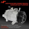 A-Premium AC Compressor with Clutch for Hyundai Elantra 2011-13 & Kia ...