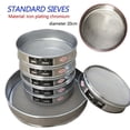thumbnail image 2 of 1 Pc Test Sieve 20cm Stainless Steel Chrome Mesh Sieve Sample Inspection Medicine Test Sieve Filtering Powder Tool Accessories 18 Mesh, 2 of 9