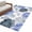 Blue, variant on Blue Ombre Spring Floral Area Rugs 4'x6', Washable Small Throw Rugs for Office Bathroom, Summer Botanical Flowers Indoor Outdoor Rug Non-Slip Low Pile Carpet Runner Reversible Floor Mats