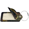 thumbnail image 2 of Naloa Cute Leaf Animal Luggage Tag for Suitcase Leather Baggage Tag with Stainless Steel Loop Privacy Cover for Women Men Girls-4 PCS, 2 of 5