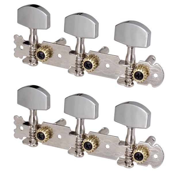 2x Clavijas de afinación de guitarra clásica de metal Clavijas de clavija de cabeza de máquina universal Likrtyny 6kr4gv1ew2gs6wf7