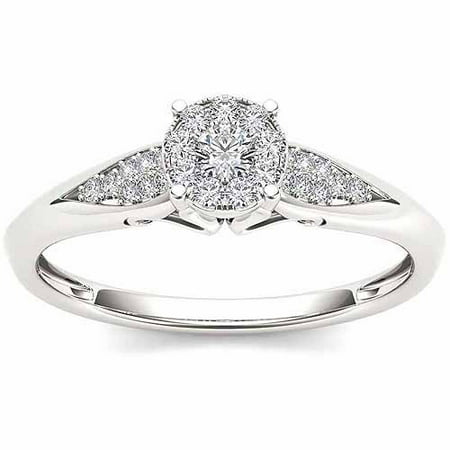 Imperial 1/6 Carat T.W. Diamond 10kt White Gold Engagement Ring - 0