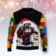 thumbnail image 2 of Suéter feo de Navidad para cosplay, dibujo de perro, gato, Papá Noel, tatuaje de manga larga, impresión 3D, otoño e invierno, jersey informal Harajuku 18, 2 of 5