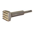 thumbnail image 2 of ACTINTOOL 5 5/8 in. x 1 1/4 in. 16 Tips Concrete Repair Patch Prepare Sds Plus Bushing Tool, 1 1/4 Inch Square Head Concrete Roughness Coating Remove Bushing Bit for Rotary Hammer (Pack of 1), 2 of 4