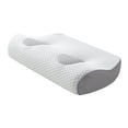 thumbnail image 3 of GROWTH TANK Ear Pillow with Holes Breathable, Comfortable, Soft, Ergonomic, Memory Foam Neck Gray, 3 of 9