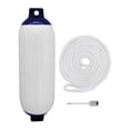 thumbnail image 3 of Boats s, Inflatable Boat Marine Sun Protection Water Resistant 6"x20" Mooring Buoy Marine Docking for Pontoon Boat, Sailboats, Row Boats White Rope Multi, 3 of 8