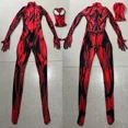thumbnail image 4 of Disfraz de superhéroe de araña escarlata para Halloween, traje completo de Spiderman, mono Zentai segundo, 4 of 5